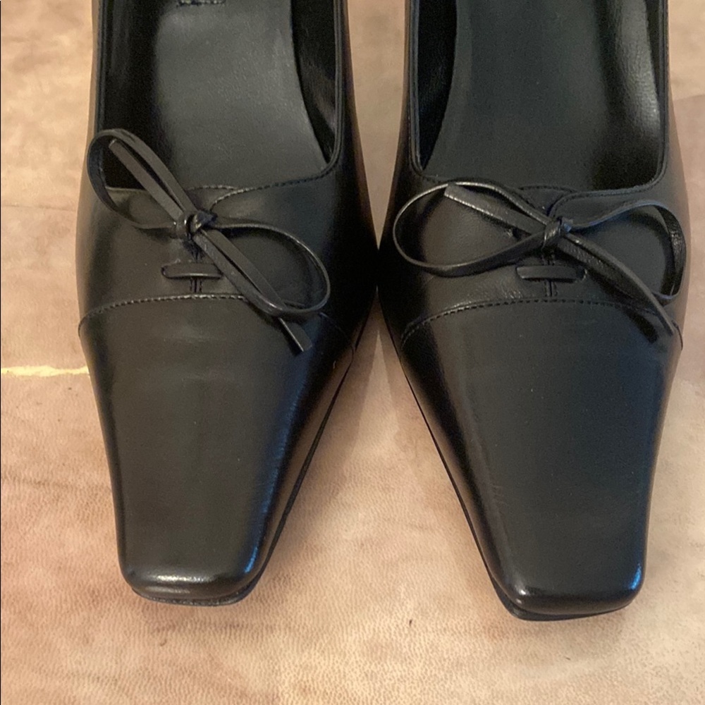 Via Spiga Black Heels Medium Height Classic - Picture 3 of 8